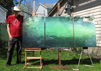 Glowing Water Back Yard